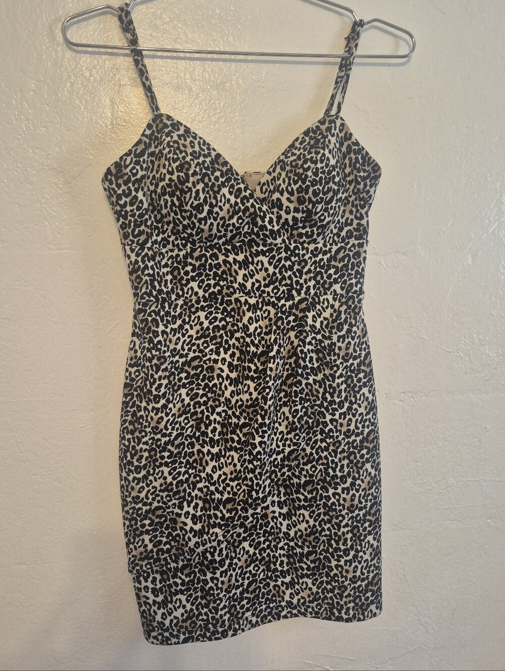 Teeze Me Beige Dress with Black Logo Detail